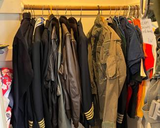 aviation jackets and flight related collectibles