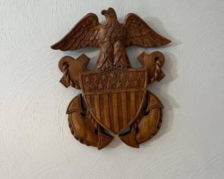 Carved Naval Eagle 