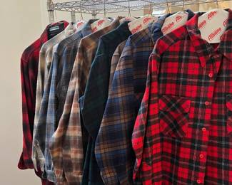 TONS of vintage clothing, shirts, coats, mens, womens kids all kinds and lots of brands