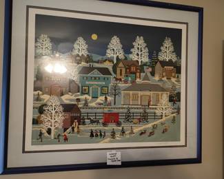 framed print signed and numbered