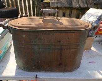 large copper ham boiler