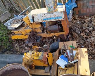 whats left of a cub cadet riding lawnmower