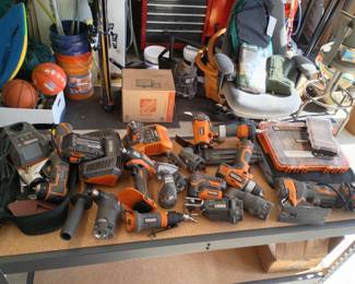 Tools for days lots of Ridgid