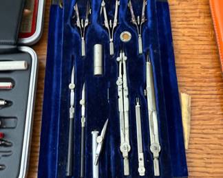Vintage drafting sets