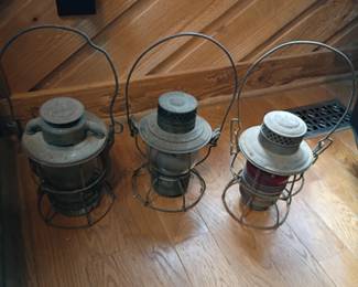 vintage railroad lanterns
