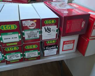 TRAINS!! LGB, Lionel, TYCO and more, mainly a huge G scale LGB collection