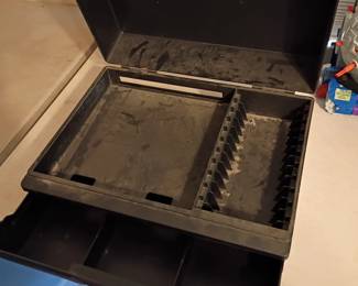 vintage nintendo console and game holder