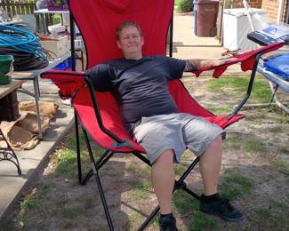 One huge folding bag chair !!!!