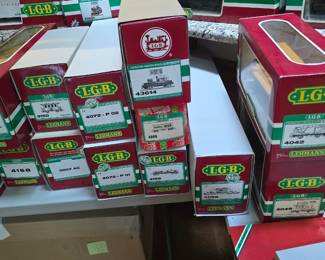 TRAINS!! LGB, Lionel, TYCO and more, mainly a huge G scale LGB collection