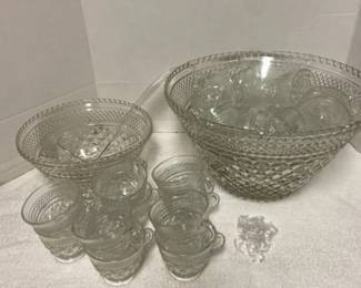 Thirty Nine Piece Wexford Punch Bowl Set