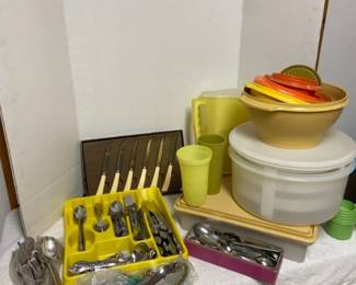 Flatware Sets And Tupperware