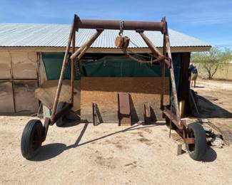 Huge Hoist On Wheels