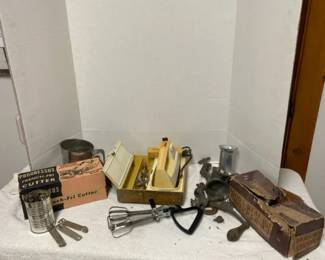 GE Vintage Hand Mixer, Universal Food And Meat Chopper And More