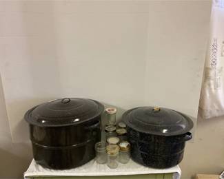 Canning Pots And Mason Jars
