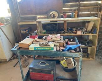 Tool Cart, Tool Shelves, And All The Contents
