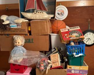 Large Lot Of Old And Possibly Collectible Toys
