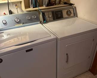Maytag Washing Machine And Speed Queen Heavy Duty Dryer