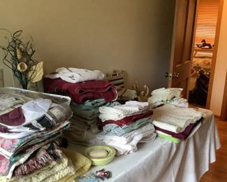 Holiday linens, etc.