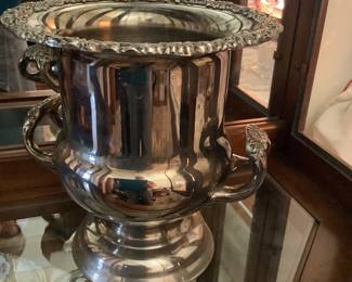 Silver plate, ice bucket