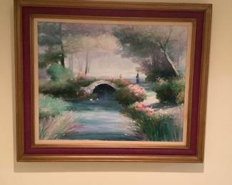 38x32” Oil on Canvas signed Howard K? (Next pucture)