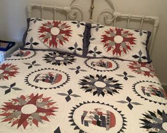 Full size, metal headboard and footboard