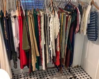 Table runners and table cloths galore.