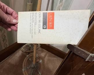 Olin Skis paperwork