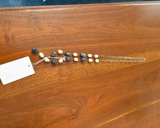 Lapis and Freshwater Pearl