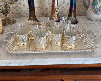 Moroccan Filagree coffee set