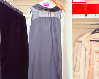 Black Vintage Dress (stored in cedar) Color is off