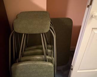 MCM Card Table and 4 chairs