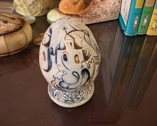 Greek Ceramic Egg Cycladic islands