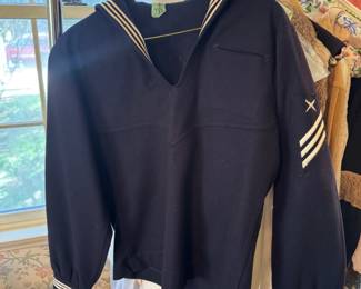 Navy naval cracker jack. WW2 wool pullover