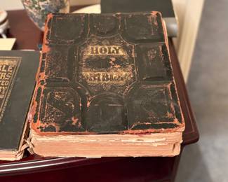 Family Leather Bound 1800's bible