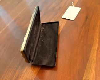 Sterling Silver Repousse eyeglass case
