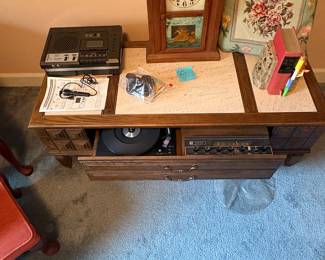 Turntable Coffee table with Marble top