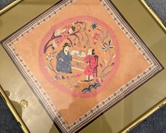 Chinese Silk MANY Framed 