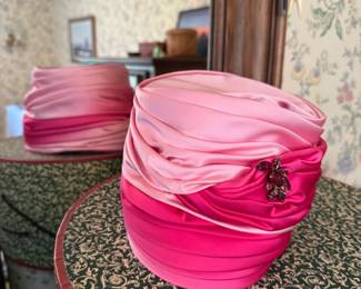 1950's pink Turban style