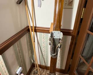 Vintage Wooden skis Olin with paperwork