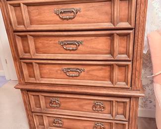 Tall vintage chest of drawers