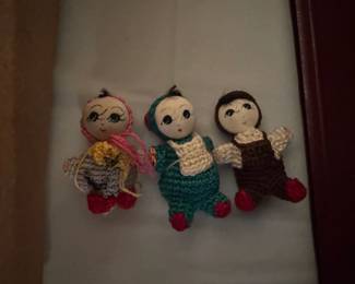 Vintage Amigurumi crochete dolls