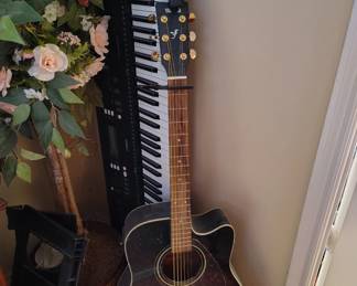 guitar and keyboard