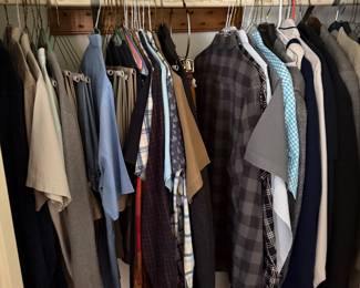 men's clothing and hats