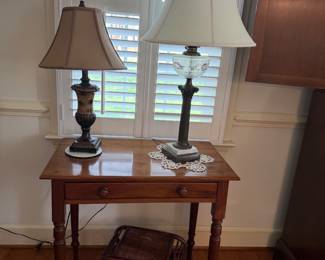 antique cherry side table