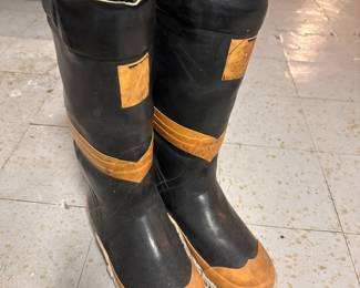 Vintage Fire Fighter Boots