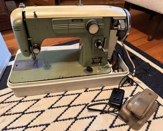 Vintage "Precision" Brand Zig Zag Sewing Machine (1950's)