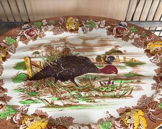 Vintage turkey serving tray