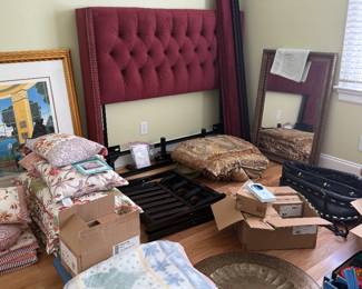 New Rita wingback queen bed frame