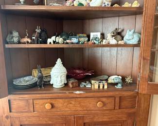 Large antique corner cupboard