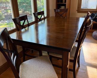 Wooden table with one leaf